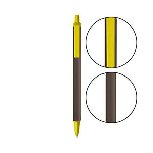 Espresso BIC® Clic Stic® Pen - Espresso With Yellow