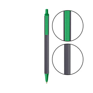 Slate BIC® Clic Stic® Pen - Slate With Green