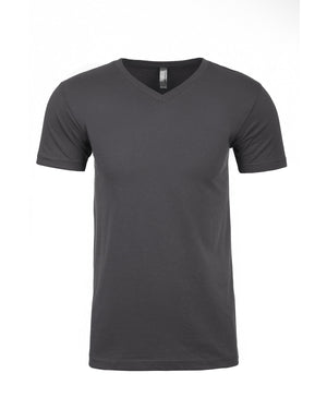 Men's Sueded V-Neck T-Shirt - Heavy Metal