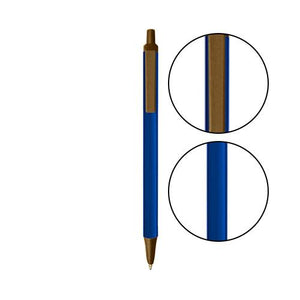 Navy BIC® Clic Stic® Pen - Navy With Metallic Brown