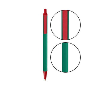 Forest Green BIC® Clic Stic® Pen - Forest Green With Red