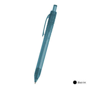 Oasis Recycled Bottle Pen - Translucent Blue with Black Ink