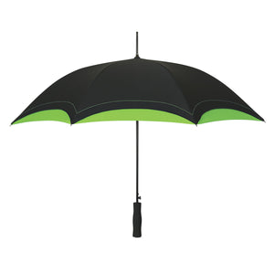 46" Arc Umbrella - Black With Lime