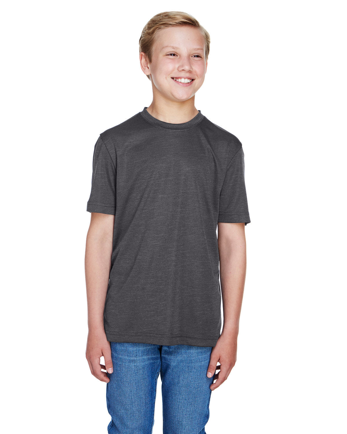 Team 365 Youth Sonic Heather Performance T-Shirt