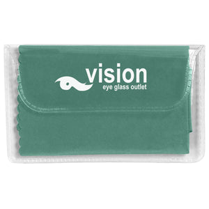 Microfiber Cleaning Cloth In Case - Green