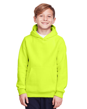 Youth Zone HydroSport™ Heavyweight Pullover Hooded Sweatshirt - Safety Yellow