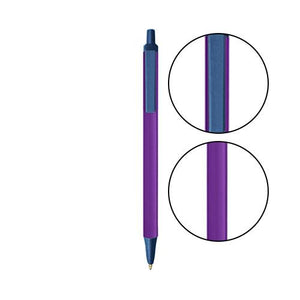 Purple BIC® Clic Stic® Pen - Purple With Metallic Dark Blue