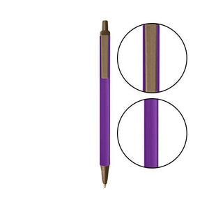 Purple BIC® Clic Stic® Pen - Purple With Metallic Sand