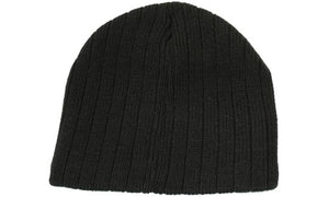 Acrylic Cable Knit Beanie - Custom Embroidered -