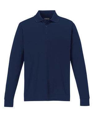 Core365 Men's Tall Pinnacle Performance Long-Sleeve Piqué Polo