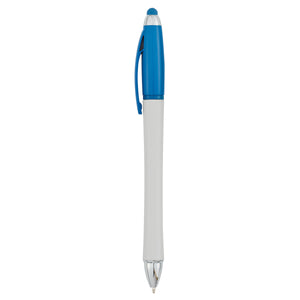 Harmony Stylus Pen With Highlighter - White With Blue