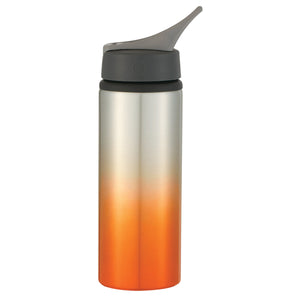 25 Oz. Aluminum Ozona Tumbler - Silver With Orange