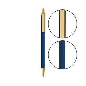 Metallic Dark Blue BIC® Clic Stic® Pen - Metallic Dark Blue With Cream