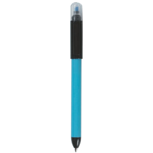 Twin-Write Pen With Highlighter - Blue