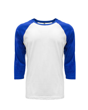 Next Level Apparel Unisex CVC Three-Quarter Sleeve Raglan Baseball T-Shirt