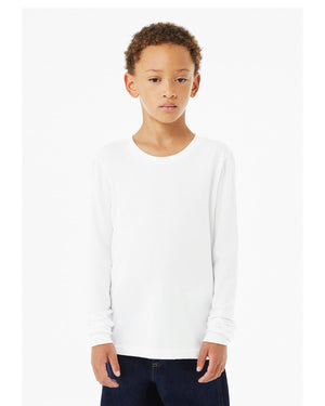 Bella + Canvas Youth Heather CVC Long-Sleeve T-Shirt