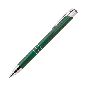 Excalibur Metal Click-Action Promotional Pen - Green