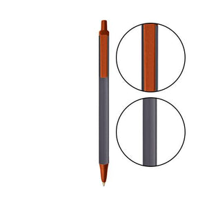 Slate BIC® Clic Stic® Pen - Slate With Metallic Orange