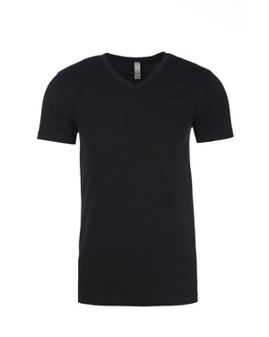 Men's Sueded V-Neck T-Shirt - Black