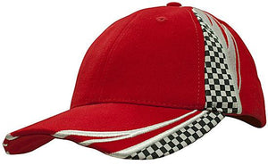 6 Panel Checks & Embroidery Cap - Custom Embroidered -