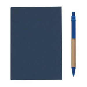 MeetingMate Notebook With Pen And Sticky Flags - Blue