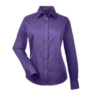 Ladies' Easy Blend™ Long-Sleeve Twill Shirt with Stain-Release - Hunter