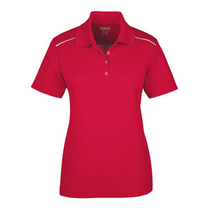 Core365 Origin Performance Pique Polo Reflective Piping - Women's AC78181R (Red)