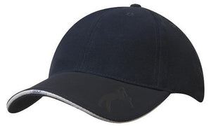 6 Panel BHC Golf Cap Embossed Peak - Custom Embroidered -