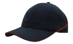 6 Panel BHC Cap Sandwich & Crown Piping - Custom Embroidered -