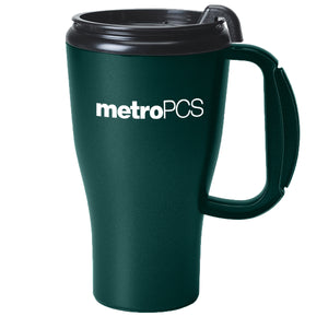 16 oz Omega Mug with Slider Lid - Metallic Green