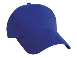 Structured Midweight 100% Cotton Sports Cap - Custom Embroidered - Royal