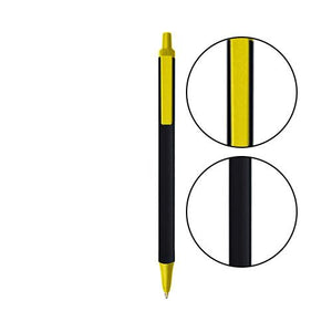 Black BIC® Clic Stic® Pen - Black With Yellow