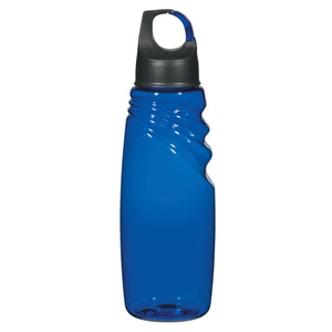 24 Oz. Crest Carabiner Sports Bottle - Blue