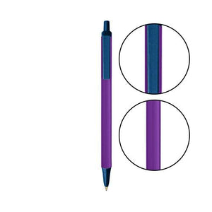 Purple BIC® Clic Stic® Pen - Purple With Cobalt