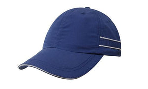 Microfibre Sports Cap Piping-Sand - Custom Embroidered -