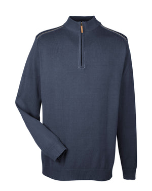 Men's Manchester Fully-Fashioned Quarter-Zip Sweater - Navy/Graphite