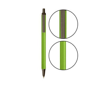 Metallic Green BIC® Clic Stic® Pen - Metallic Green With Espresso