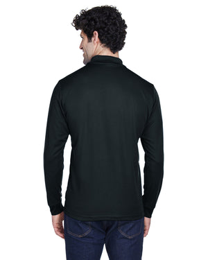 Core365 Men's Tall Pinnacle Performance Long-Sleeve Piqué Polo