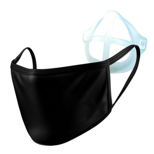 2 Layer Reusable Face Mask - Black with Respire