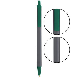 Slate BIC® Clic Stic® Pen - Slate With Forest Green