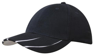 6 Panel BHC Cap with Peak Inserts - Custom Embroidered -