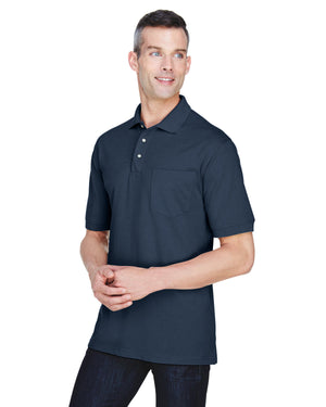 Harriton Men's Easy Blend™ Polo with Pocket