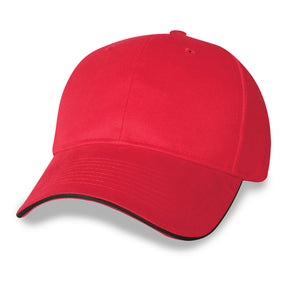 Constructed Mid Weight Brushed Cotton Twill Sandwich Cap