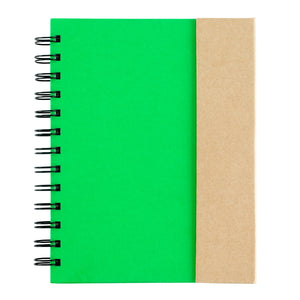 Spiral Notebook With Sticky Notes And Flags