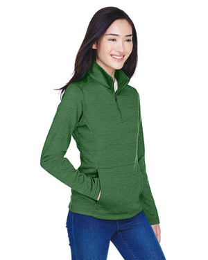 Devon & Jones Ladies' Newbury Mélange Fleece Quarter-Zip