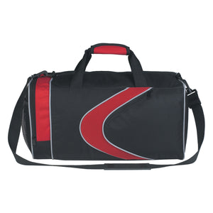 Sports Duffel Bag (Red With Black)