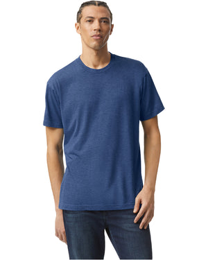 Unisex Triblend Short-Sleeve Track T-Shirt - Tri Indigo