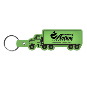 Truck Flexible Key Tag - Translucent Lime Green