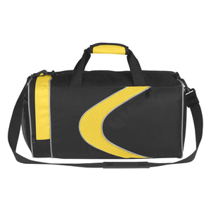 Sports Duffel Bag (Yellow With Black)