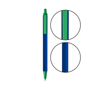 Navy BIC® Clic Stic® Pen - Navy With Green